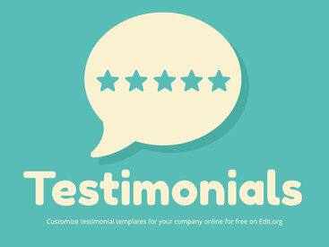 Customize Free Client Testimonial Templates