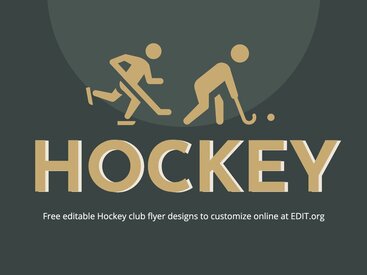 Make a Hockey Flyer with Online Templates