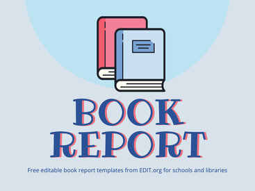 Free Book Report Templates to Customize