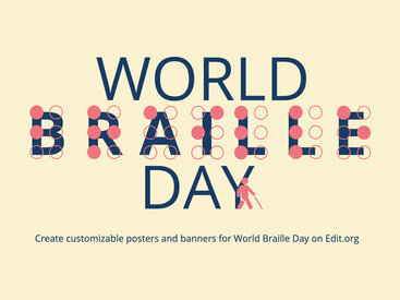 World Braille Day Poster Templates