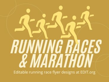Running Race Flyer Designs