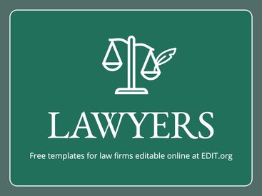 Lawyers business card & flyer templates