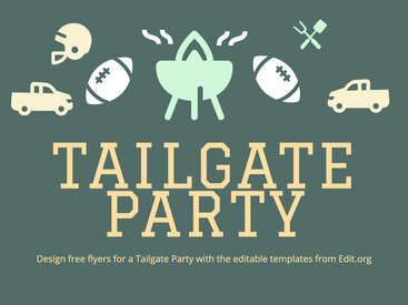 Editable Tailgate Party Flyer Templates