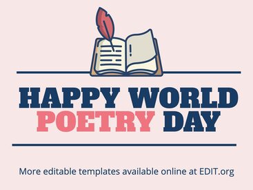 Create a World Poetry Day Poster