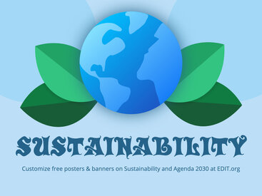 Editable Sustainability Poster Templates Online