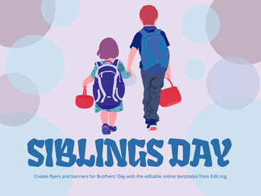 Printable Siblings Day Poster Templates