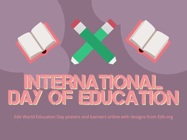 International Day of Education Poster Templates