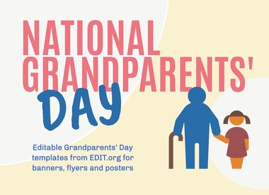Free printable Grandparents' Day card templates