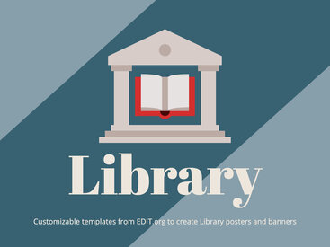 Library Poster Templates to Customize Online