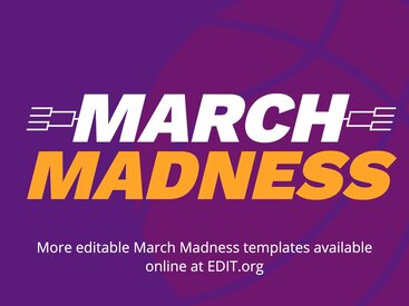 Create March Madness bracket and poster designs