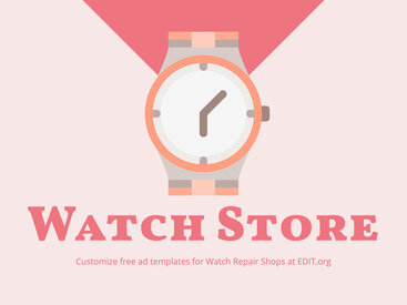 Customize Free Watch Flyer templates Online