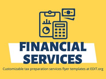 Editable Tax Services flyer templates