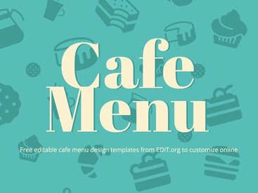 Free Cafe Menu Templates to Customize