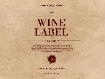 Wine Label Templates Customizable Online