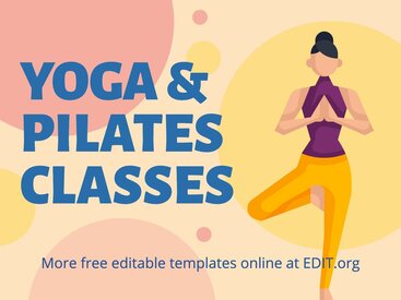 Editable Yoga and Pilates Centers Templates
