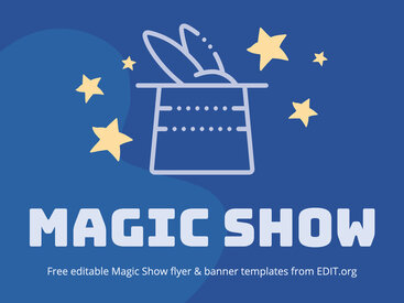 Create a Magic Show Poster with Editable Templates