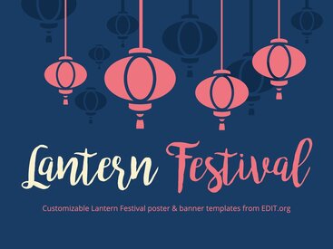 Free Spring Lantern Festival Posters to Edit Online