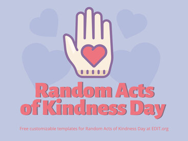 Random Acts of Kindness Day Flyer Templates