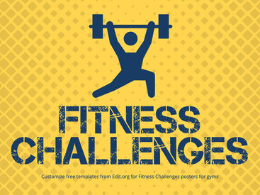 Free Fitness Challenge Flyer Templates