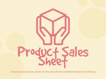 Free Product Sell Sheet Templates