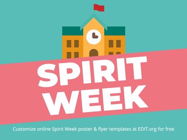 Free Editable Spirit Week Poster Templates