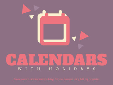 Free Printable Monthly Calendar with Holidays