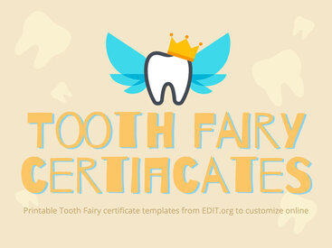 Free Printable Tooth Fairy Certificates