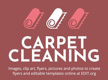 Editable images to create carpet cleaning ads and flyers