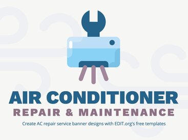 Air Conditioner Banner Designs to Edit Online