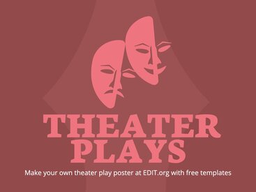 Make a custom Theater Play poster online