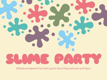 Create Slime Party Invitations Online