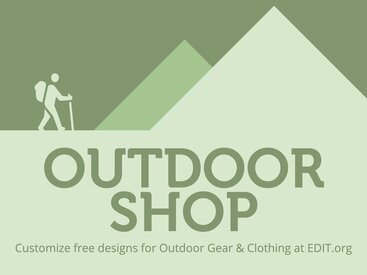 Outdoor Clothing & Equipment Store Posters