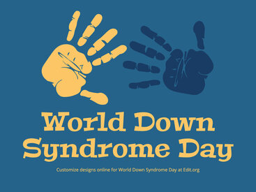 World Down Syndrome Day Poster Templates