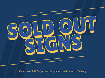 Create Sold Out Sign Images