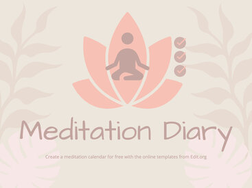 Daily meditation journal templates