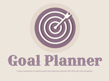 Free Goal Planner Templates