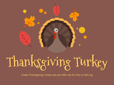 Thanksgiving Turkey Giveaway Flyer Templates