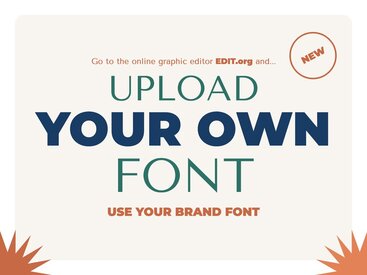 How to upload your own fonts and design online