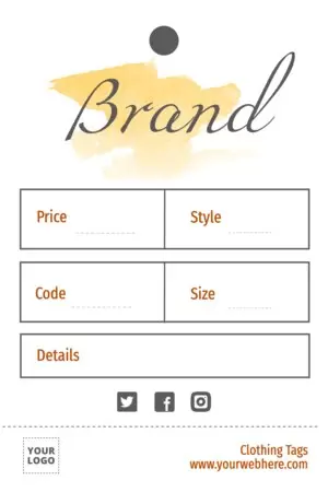 Edit a Clothing Label template