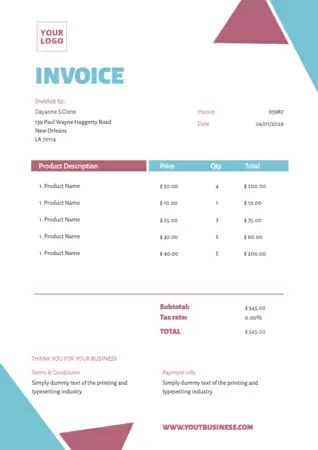 Edit an invoice