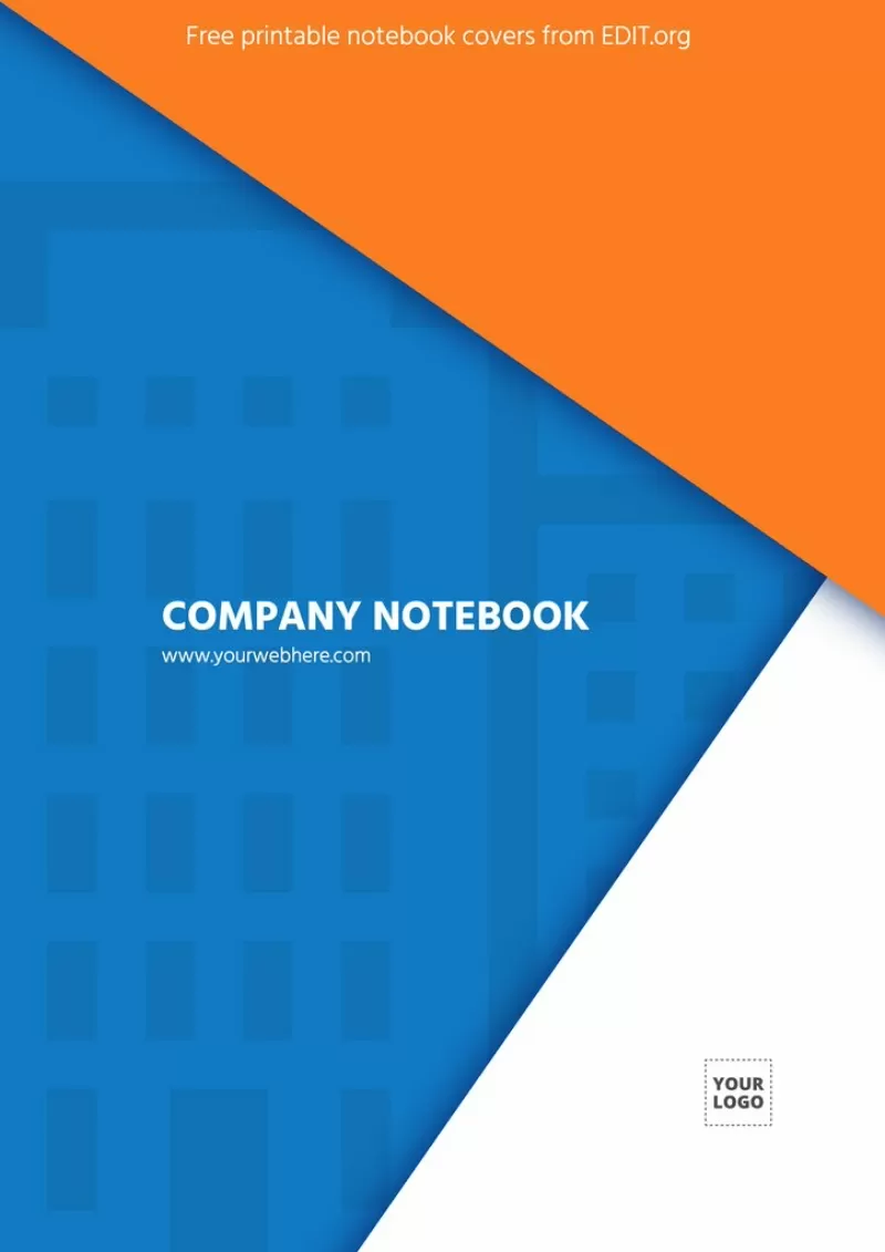 Company customized notebook cover