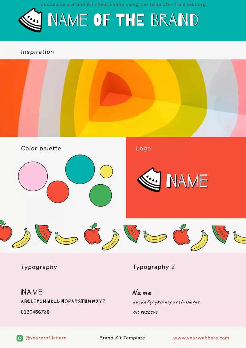 Create a visual Identity Kit with free editable templates