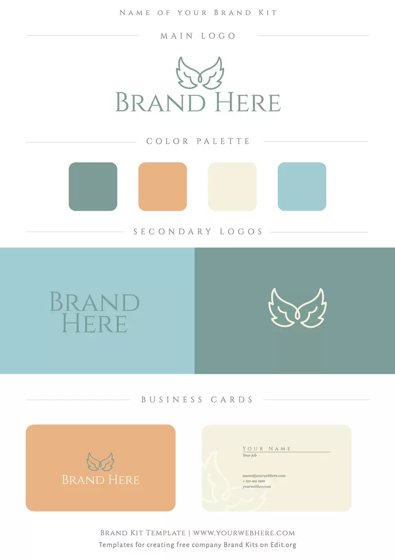 Editable business Branding Kit to customize