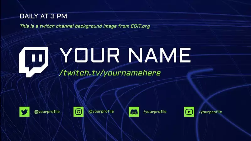 Free twitch banner maker with free templates